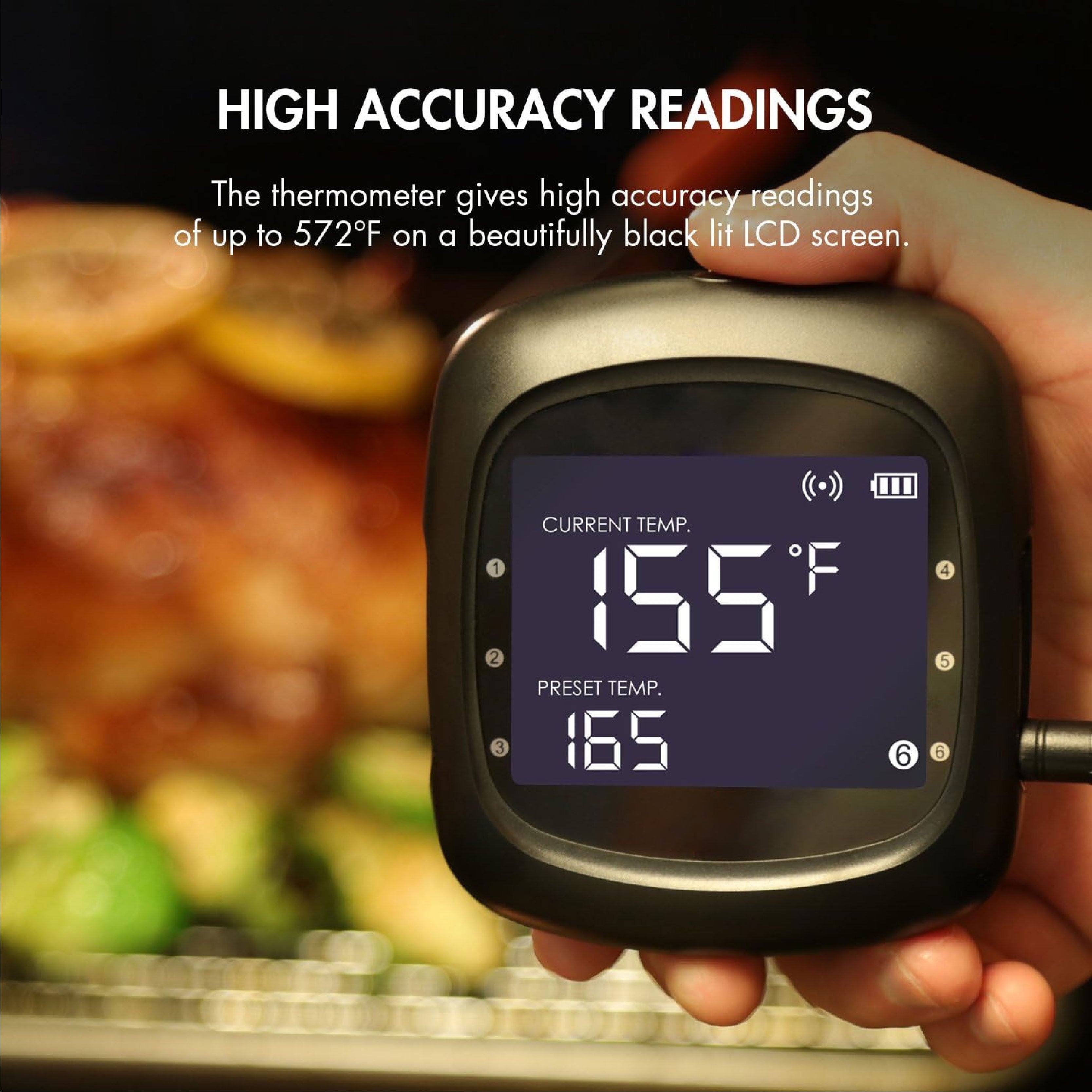 TooGoodTo™ BBQ Smart Digital Meat Thermometer