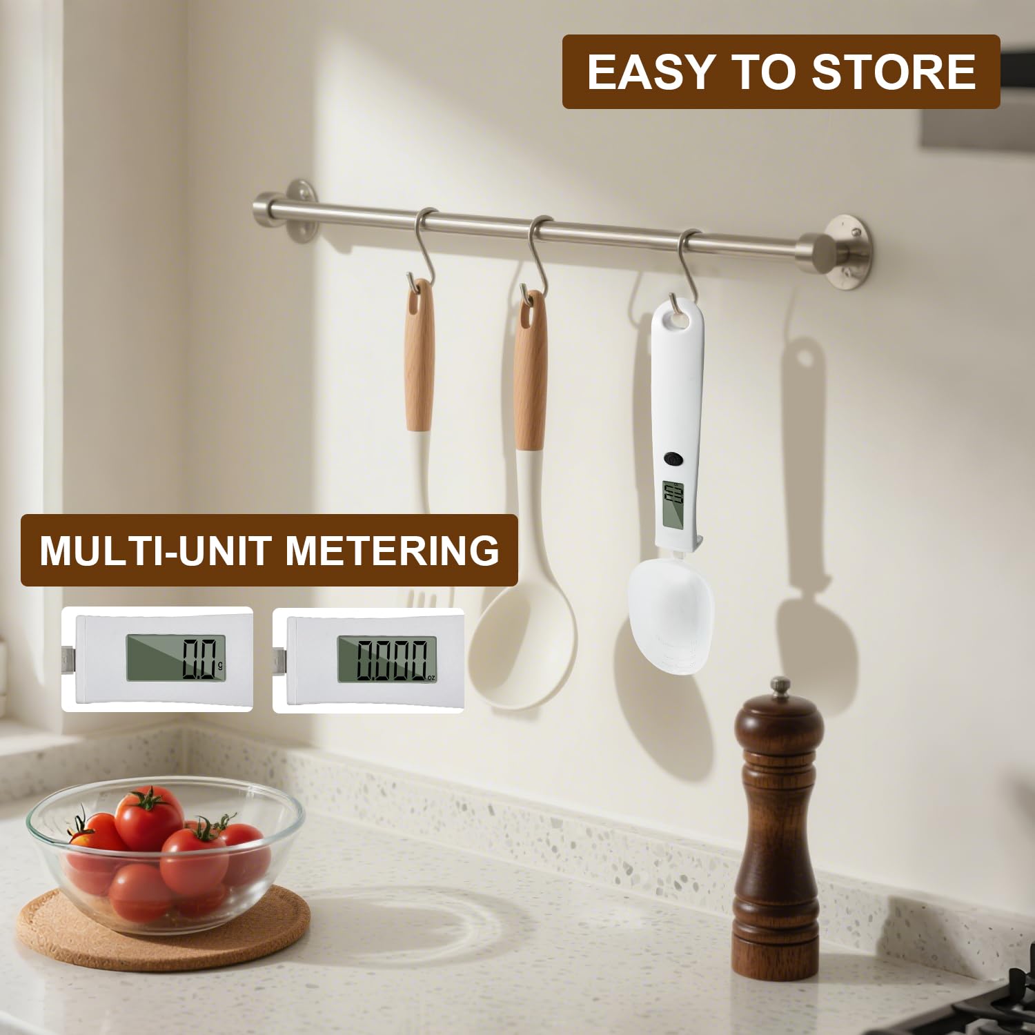 TooGoodTo™ Precision Digital Spoon Scale